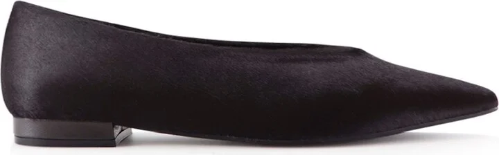 Ginevra Ballerina, Dark Brown Cow Fur