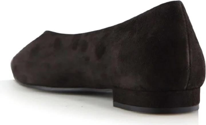 Ginevra Ballerina, Dark Brown Suede - Image 2
