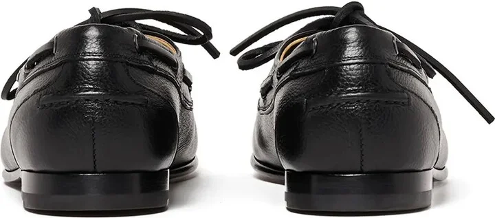 Ginevro leather lace-up boat shoes - Image 3