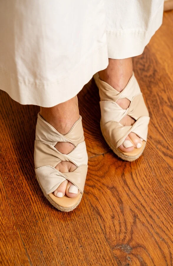 Ginger Espadrille Platform Wedge Slide Sandal - Image 2