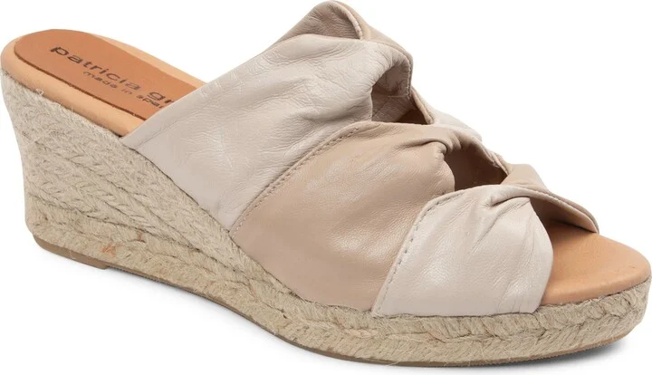 Ginger Espadrille Platform Wedge Slide Sandal