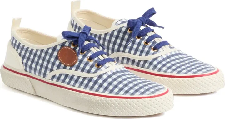 Gingham-Check Sneakers - Image 2