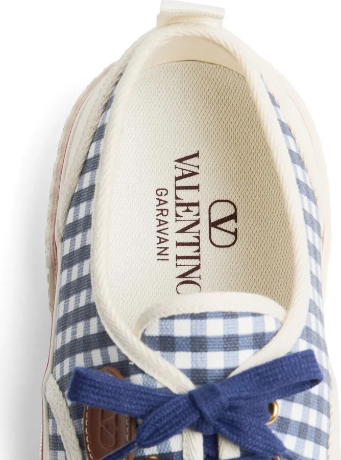 Gingham-Check Sneakers - Image 5