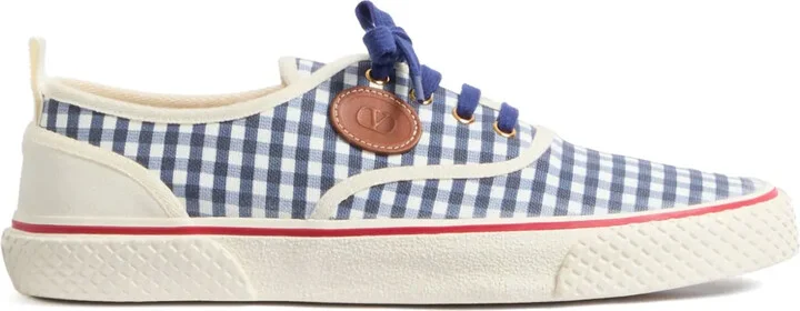 Gingham-Check Sneakers