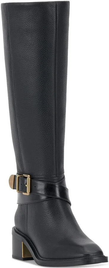 GINI Womens Zipper Manmade Knee-High Boots