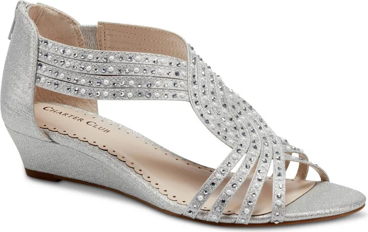 Ginifur 2 Womens Faux Leather Open Toe Wedge Sandals