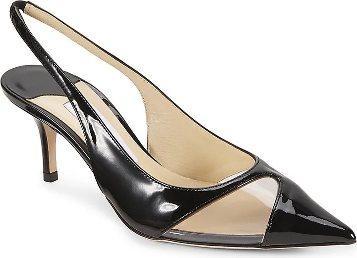 Ginnie 63MM Leather Slingback Pumps - Image 2