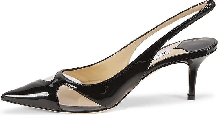 Ginnie 63MM Leather Slingback Pumps - Image 4