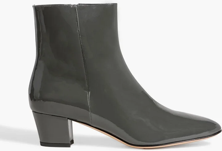 Ginnie patent-leather ankle boots