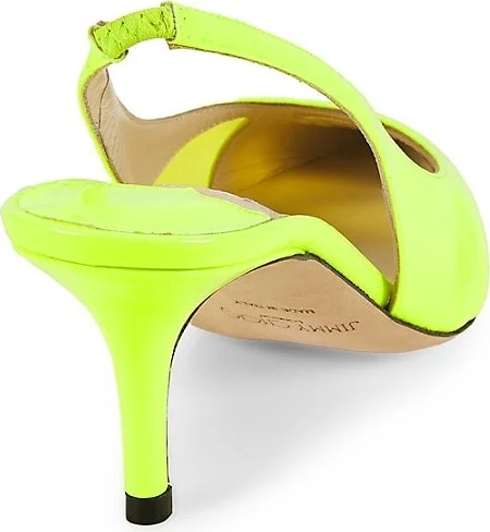 Ginnie Pump 65MM Patent Slingback Low-Heel Pumps - Image 3