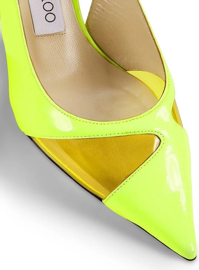 Ginnie Pump 65MM Patent Slingback Low-Heel Pumps - Image 6