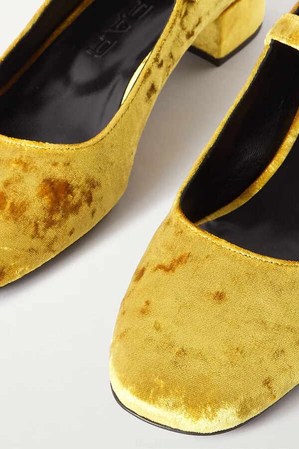 Ginny crushed-velvet Mary Jane pumps - Image 4