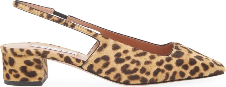 Ginza Genuine Calf Hair Slingback Pump - Image 3
