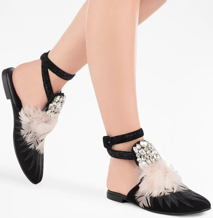 Gioia crystal-embellished flat sandals - Image 3