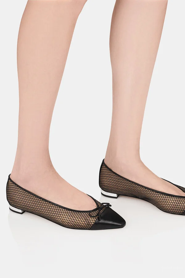 Gioia Mesh Flat in Black - Image 3
