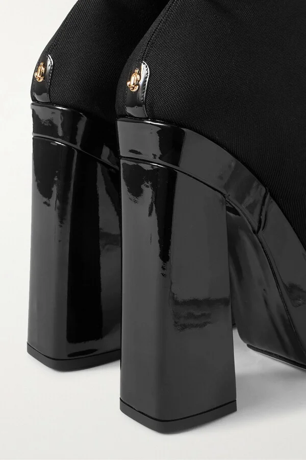 Giome over-the-knee stretch-knit platform boots - Image 4