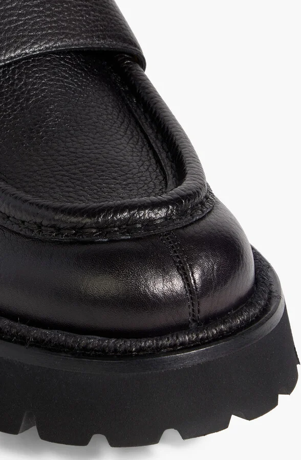 Gionny pebbled-leather monk-strap shoes - Image 4