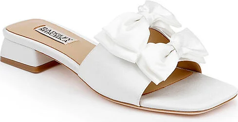 Giorgia Block-Heel Slide Sandals