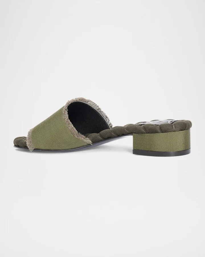 Giorgia Grosgrain Kitten Mule Sandals - Image 2