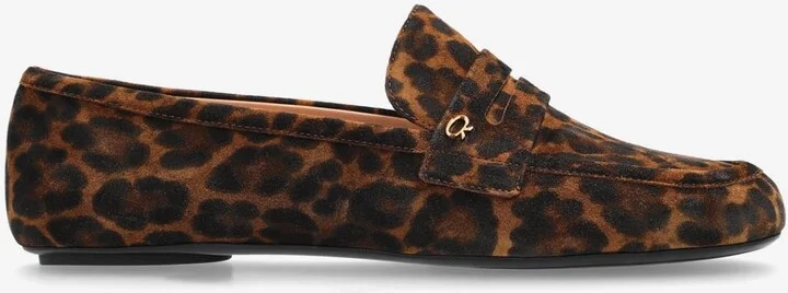 Giorgia Leopard Suede Loafers
