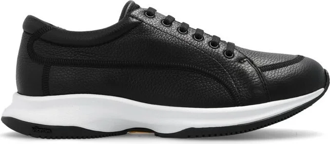 Giorgio Armani Almond Toe Low-Top Sneakers