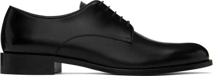 Giorgio Armani Black Lace-Up Derbys