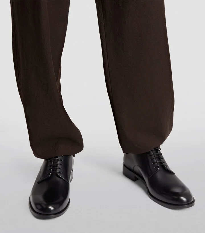 Giorgio Armani Leather Derby Shoes - Image 6
