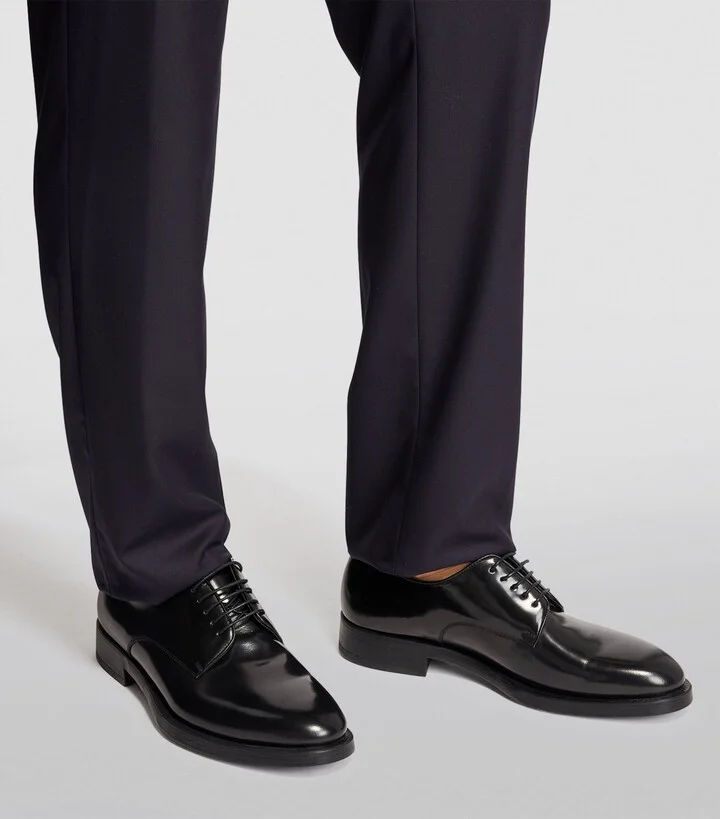 Giorgio Armani Leather Derby Shoes - Image 5