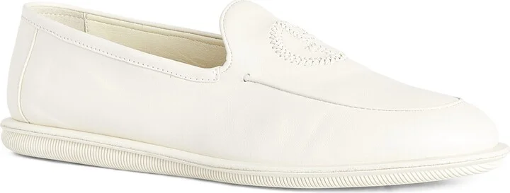 Giorgio Armani Leather Logo Loafers - Image 4