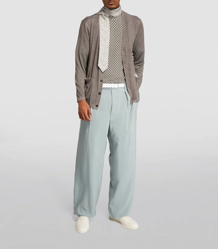 Giorgio Armani Leather Logo Loafers - Image 5