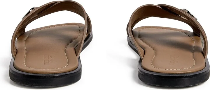 Giorgio Armani Leather Logo Sandals - Image 3