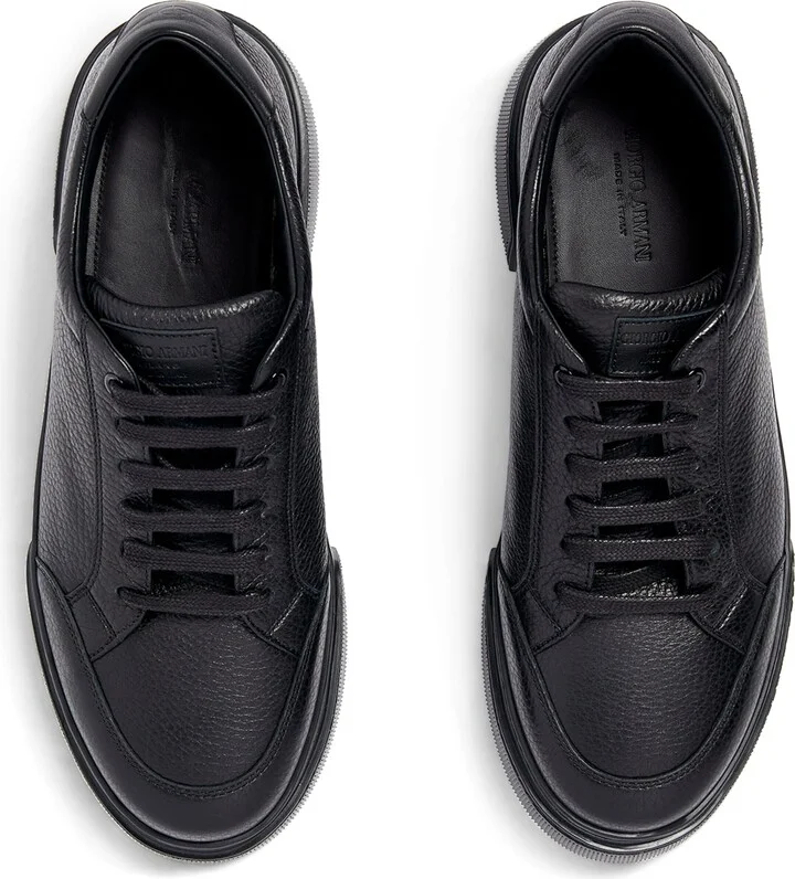 Giorgio Armani Leather Low-Top Sneakers - Image 2