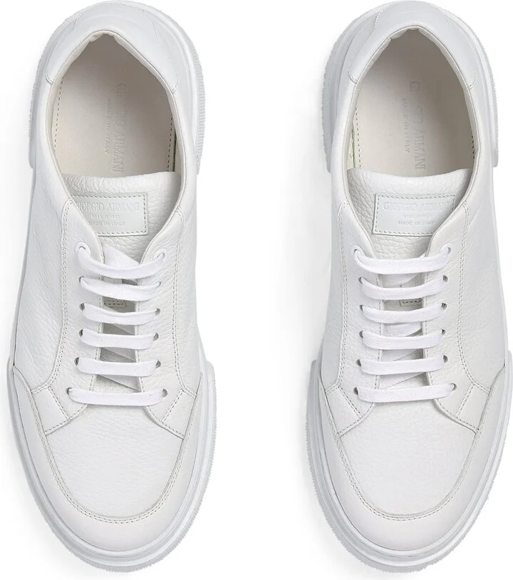 Giorgio Armani Leather Low-Top Sneakers - Image 2
