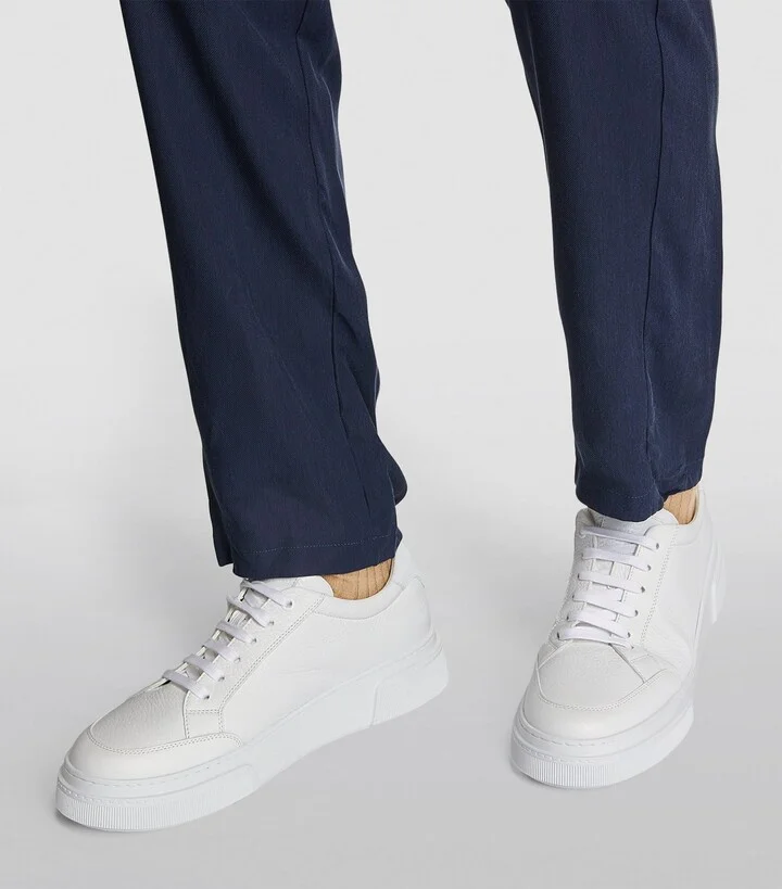 Giorgio Armani Leather Low-Top Sneakers - Image 6