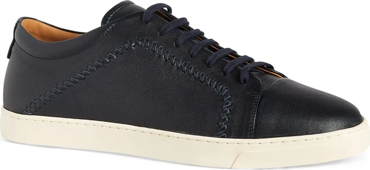 Giorgio Armani Leather Low-Top Sneakers - Image 4