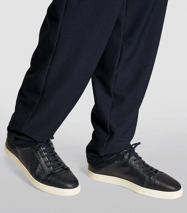 Giorgio Armani Leather Low-Top Sneakers - Image 6