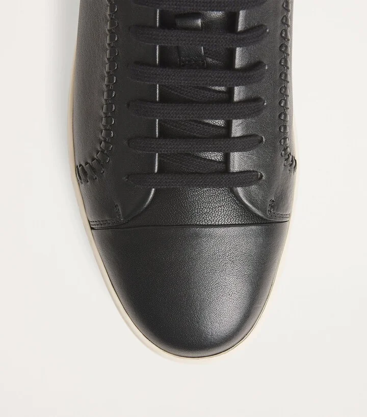 Giorgio Armani Leather Low-Top Sneakers - Image 5
