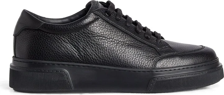 Giorgio Armani Leather Low-Top Sneakers
