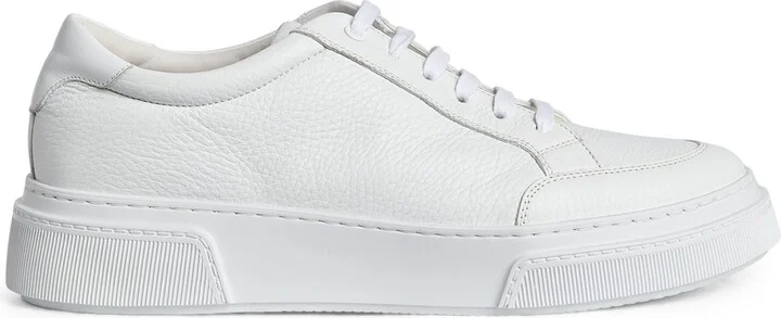 Giorgio Armani Leather Low-Top Sneakers