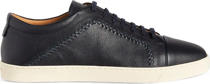 Giorgio Armani Leather Low-Top Sneakers