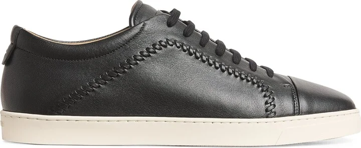 Giorgio Armani Leather Low-Top Sneakers