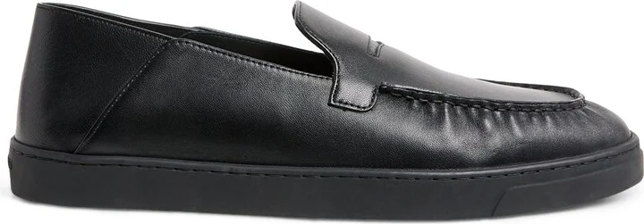 Giorgio Armani Leather Penny Loafers