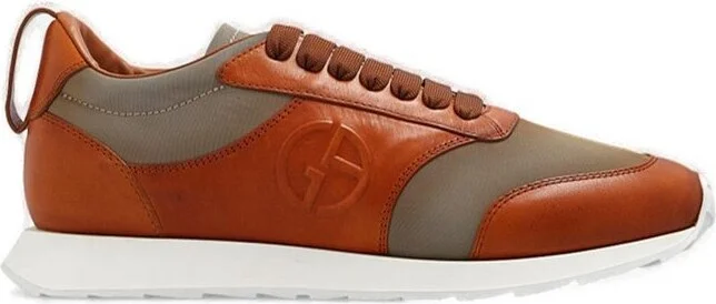 Giorgio Armani Panelled Lace-Up Sneakers