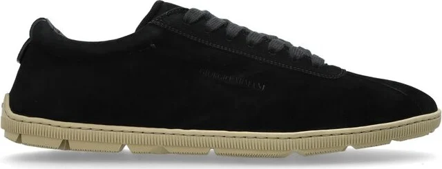Giorgio Armani Perforated Detailed Lace-Up Sneakers