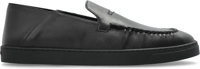 Giorgio Armani Slip-On Low-Top Pleated Casual Loafers