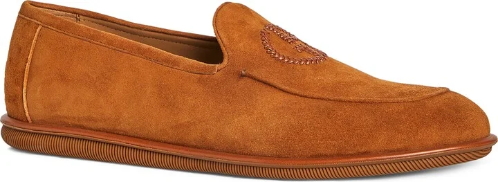Giorgio Armani Suede Logo Loafers - Image 2