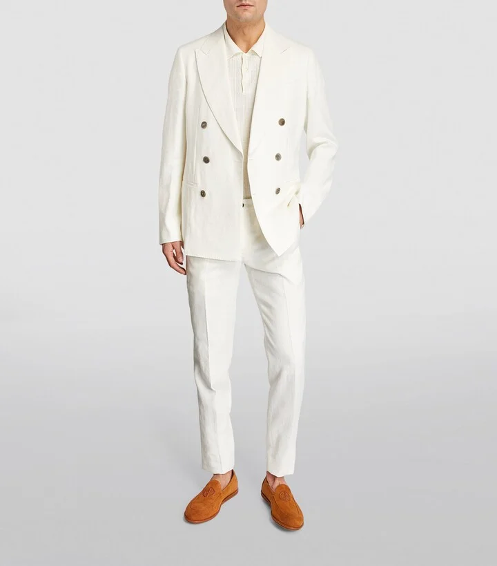 Giorgio Armani Suede Logo Loafers - Image 5