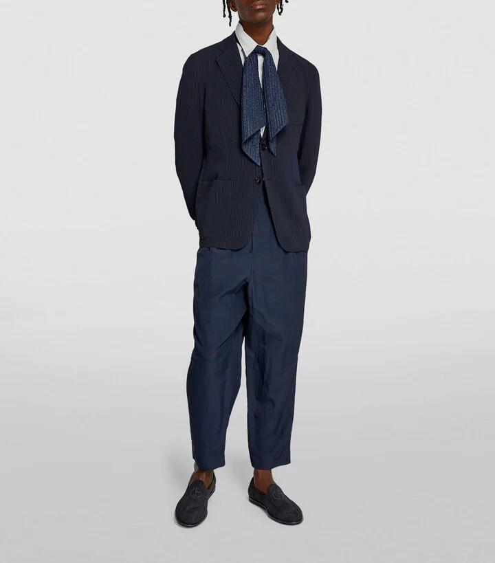 Giorgio Armani Suede Logo Loafers - Image 5