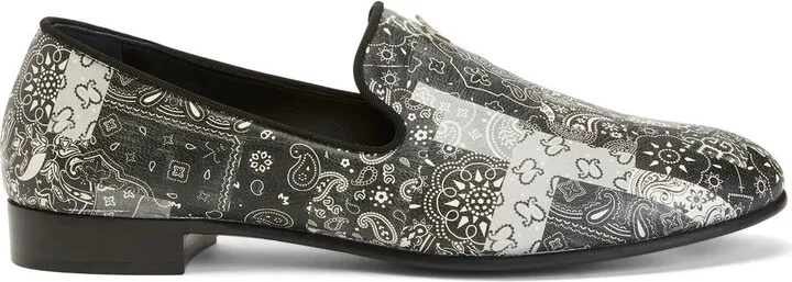 Gipsy Lewis bandana-print loafers