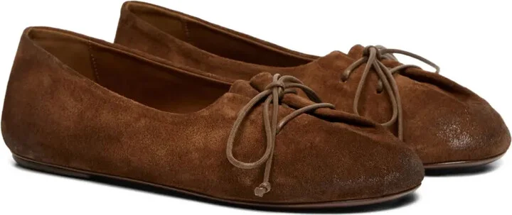 Girella lace-up suede ballet flats - Image 2